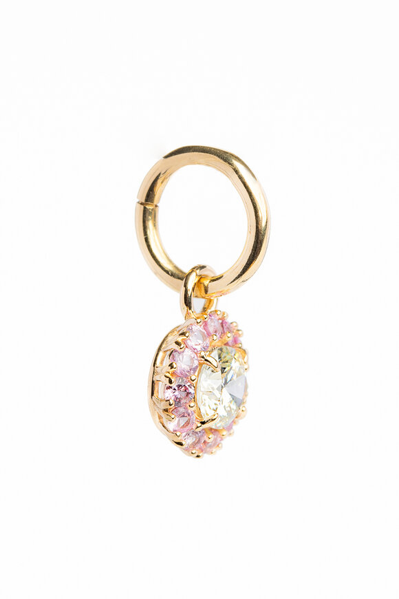 Genevieve Lau 14k Yellow Gold Diamond & Sapphire Dallas Charm - view 2