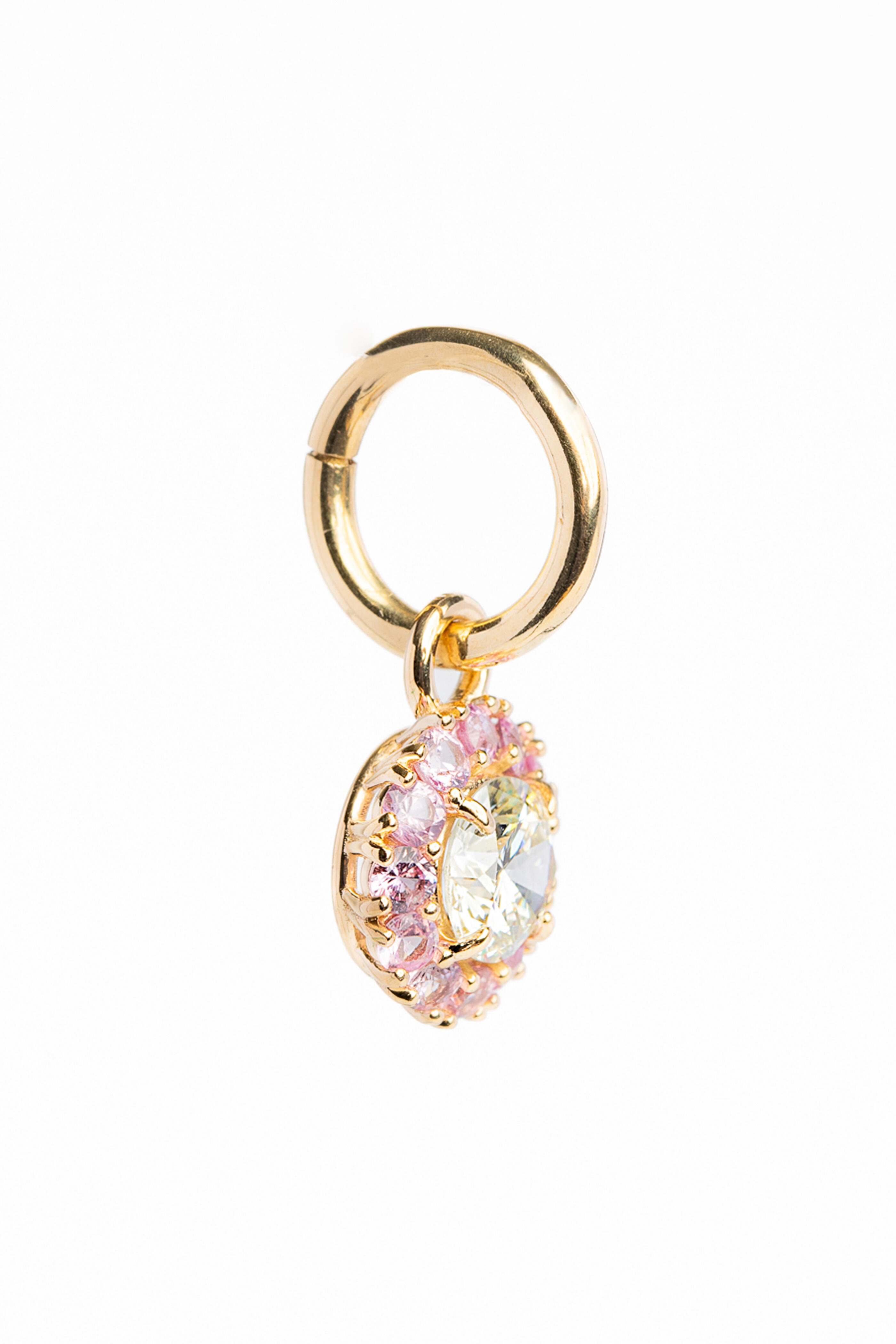 Genevieve Lau - 14k Yellow Gold Diamond & Sapphire Dallas Charm