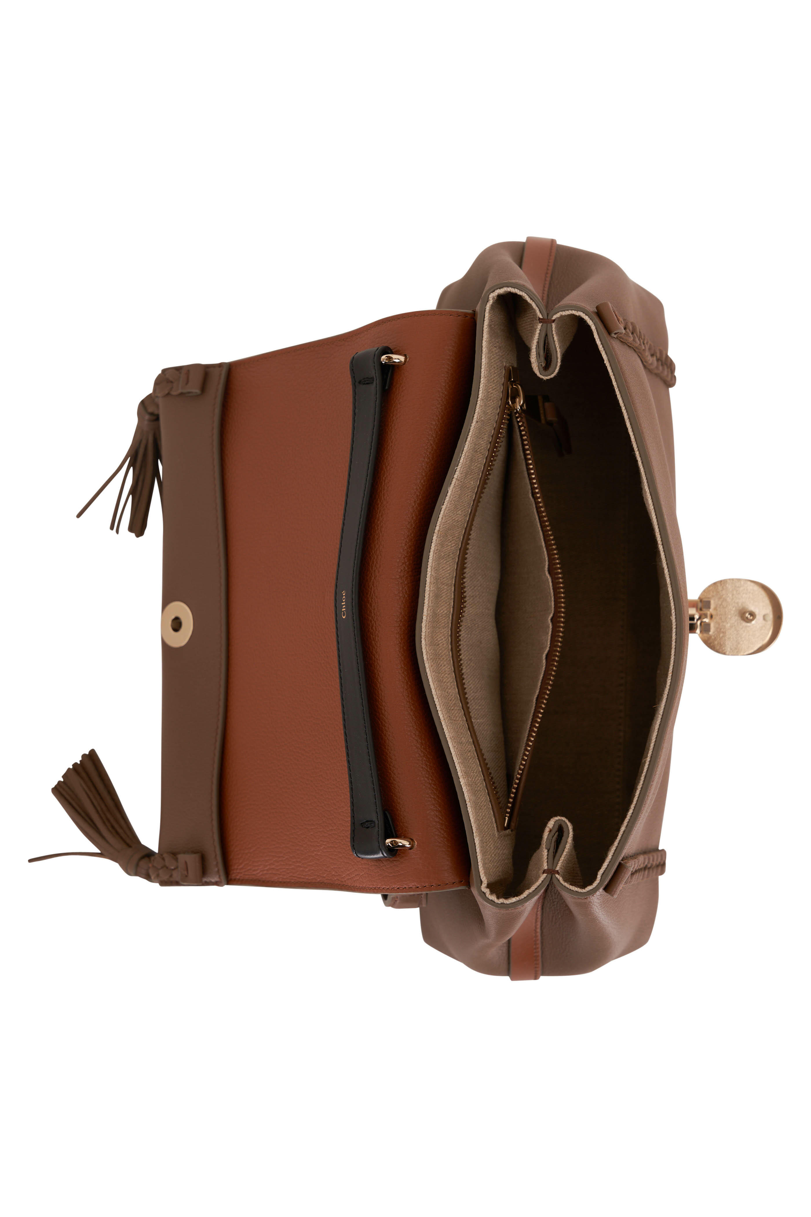 Chloé - Medium Penelope Dark Nut Soft Shoulder Bag