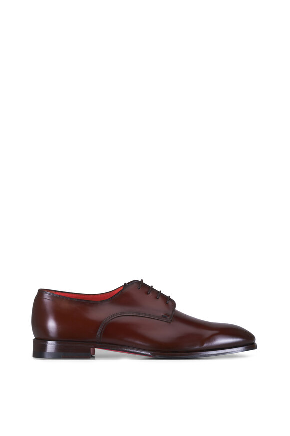 Santoni Archer B Brown Leather Dress Shoe - view 2