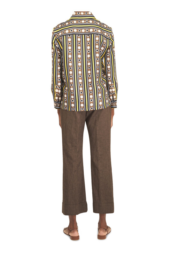 La DoubleJ Hendrix Solid Chocolate Rustic Cotton Pant - view 3