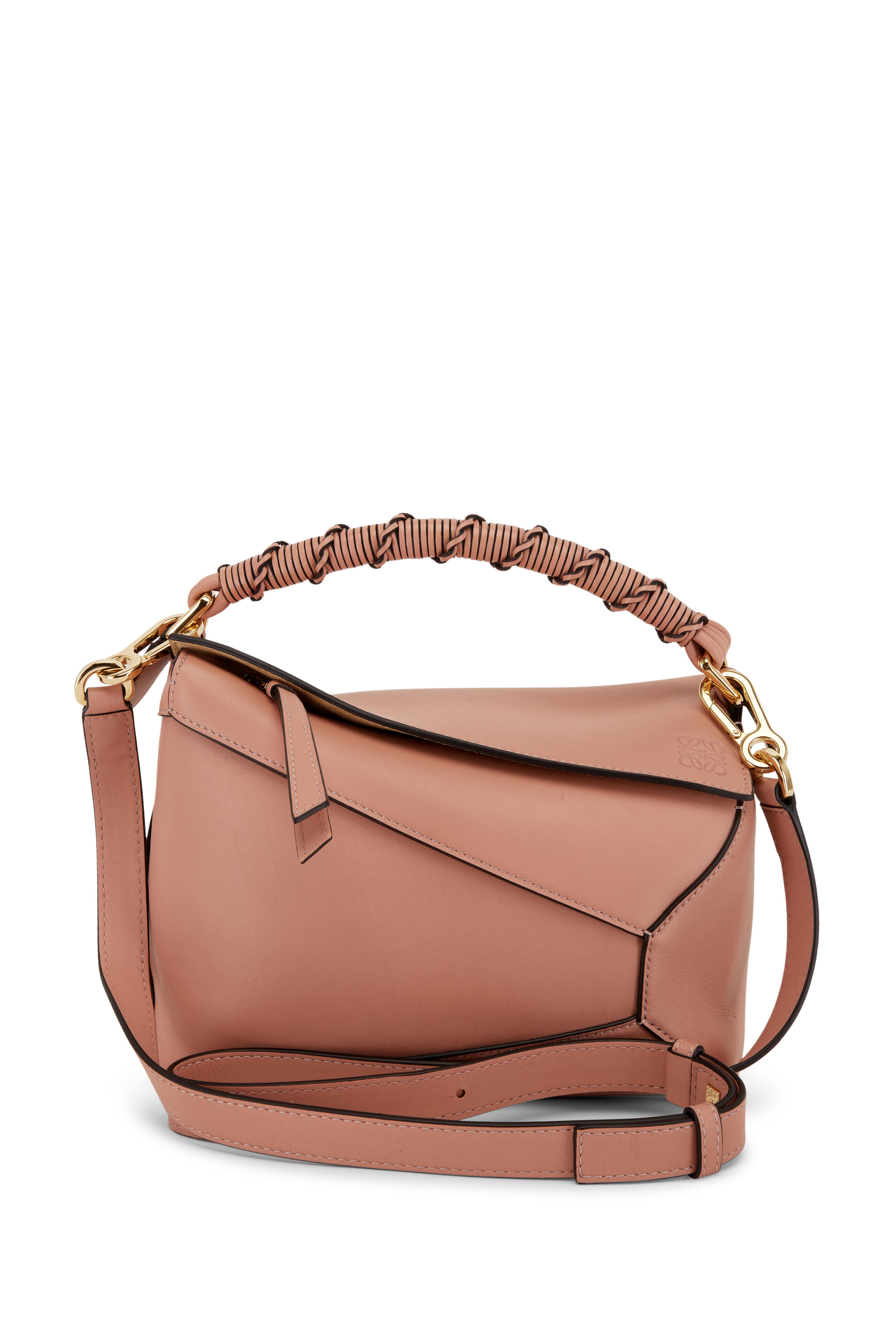 LOEWE Small Leather Puzzle Edge Top-Handle Bag