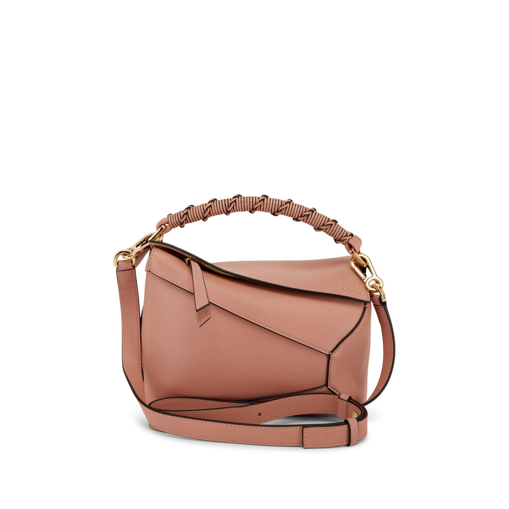Loewe - Puzzle Edge Dusty Pink Leather Shoulder Bag