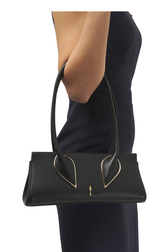 Christian Louboutin Venus Black Leather Shoulder Bag - view 2