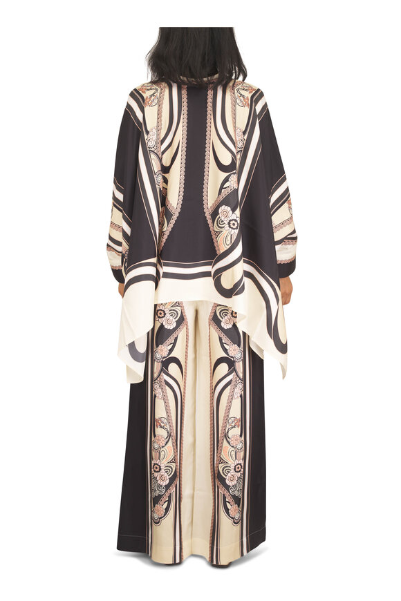 La DoubleJ Ambrosia Placée Print Silk Twill Palazzo Pant - view 4