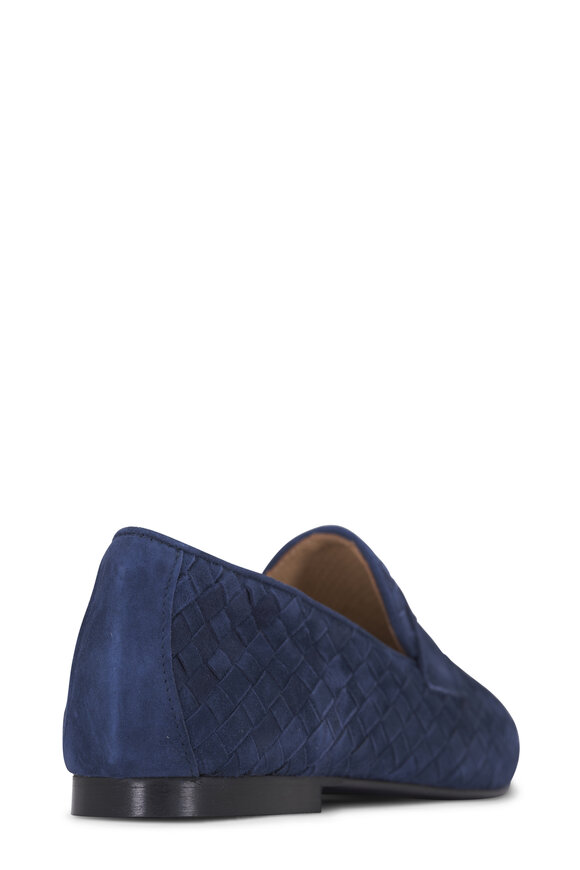 Ron White Maddie Blue Jean Woven Suede Loafer - view 4