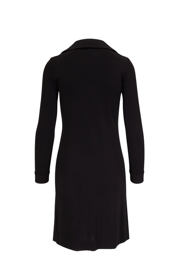 Nili Lotan - Adelyn Black Long Sleeve Shift Dress 