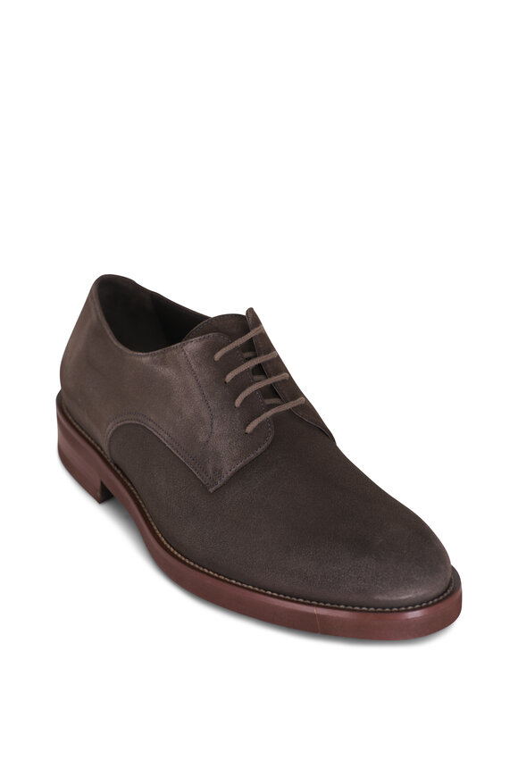 To Boot New York - Peterson Anthracite Suede Dress Shoe