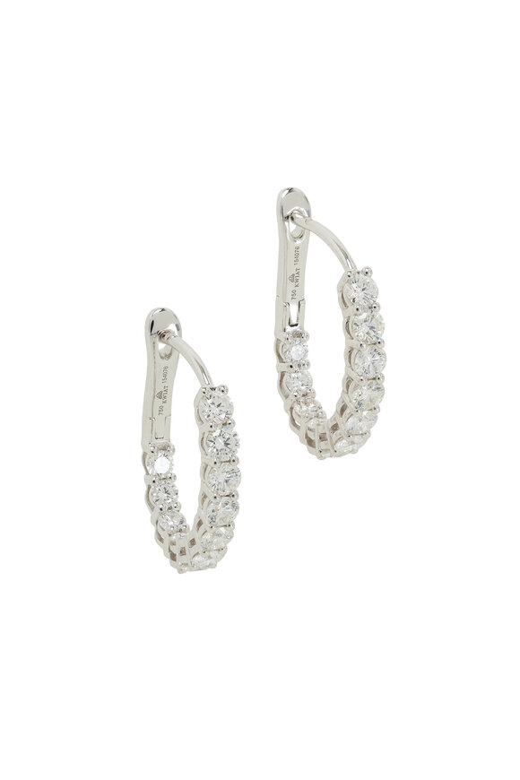 Kwiat Petite Diamond Hoop Earrings