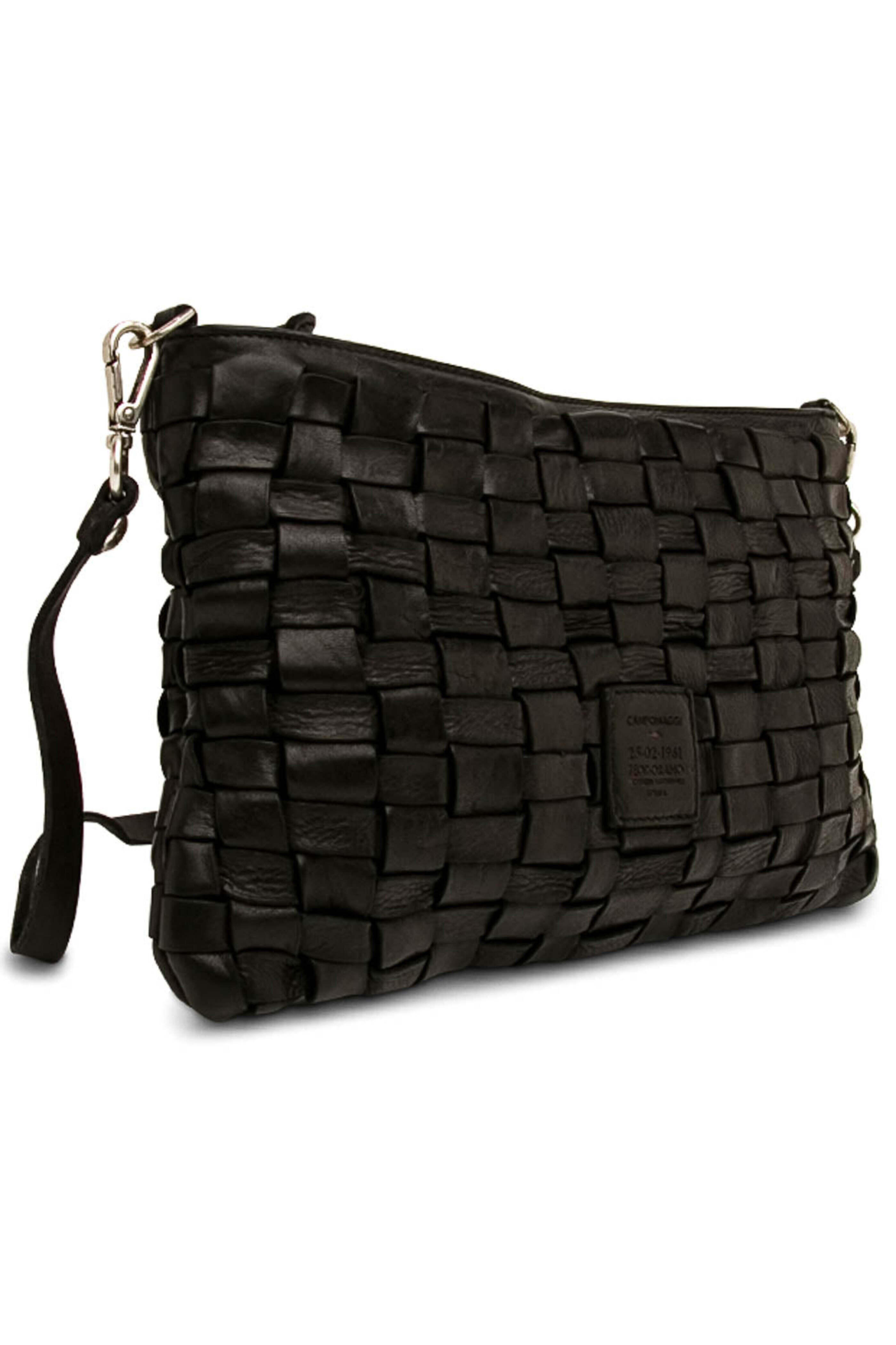 Campomaggi - Black Woven Leather Pouch