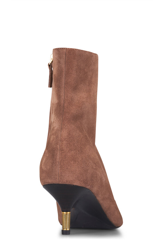 Khaite Bella Tan Suede Ankle Boot, 55mm - view 4