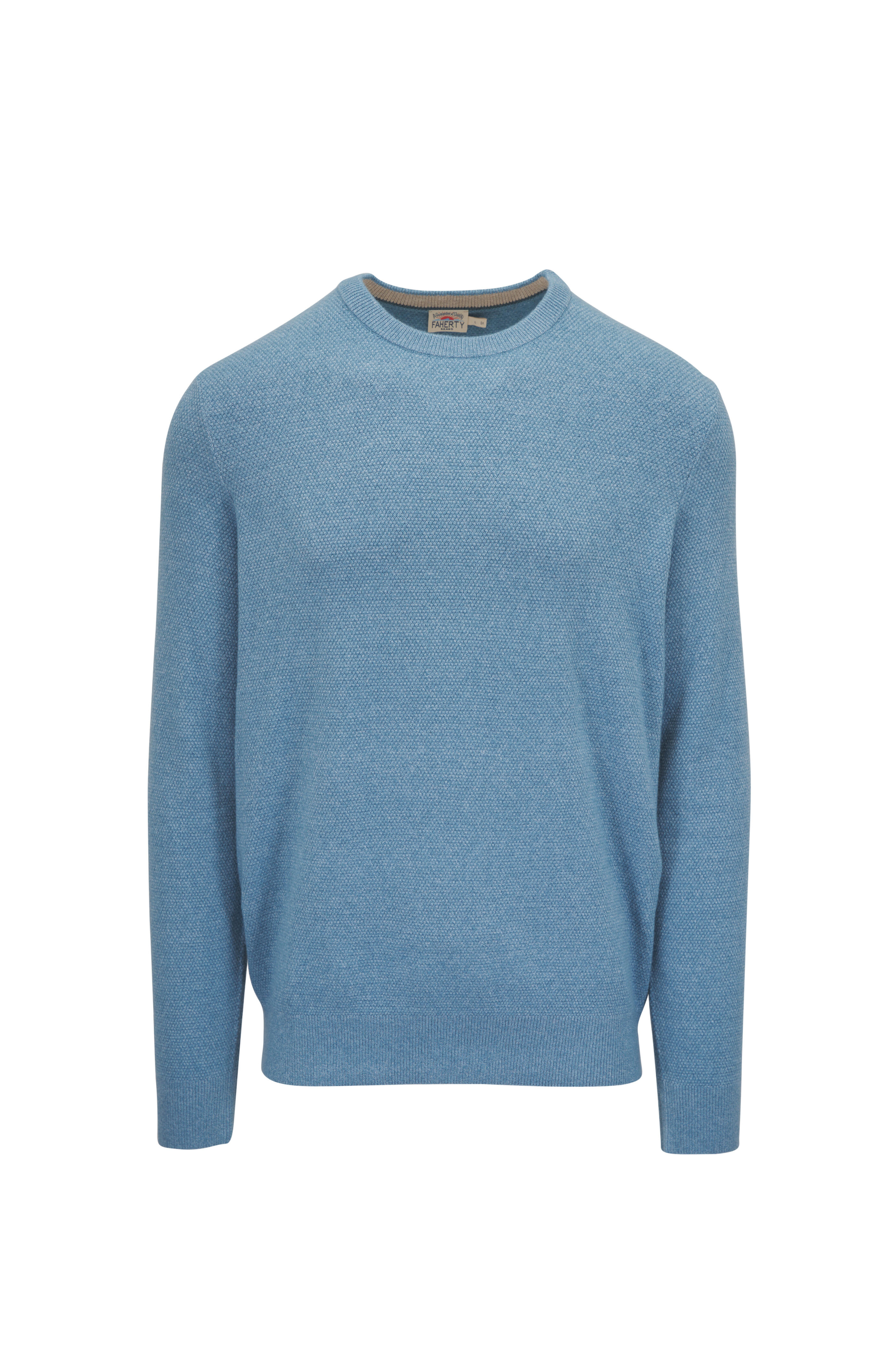 Faherty Brand - Jackson Stormy Lake Heather Crewneck Sweater