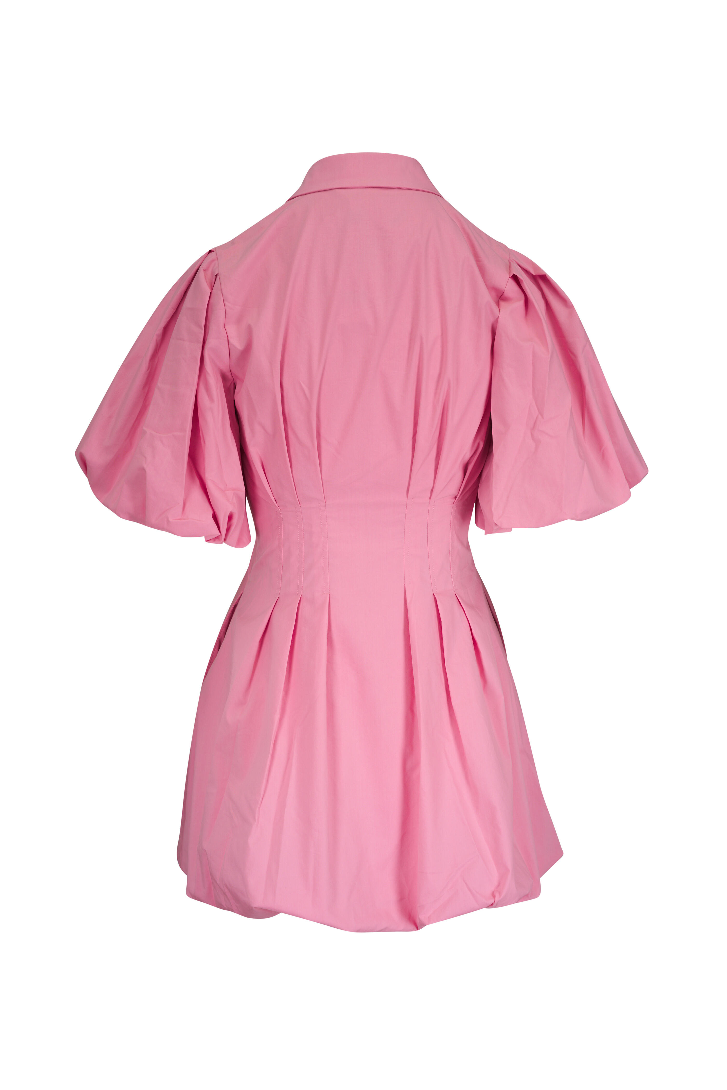 Simkhai - Cleo Dusty Rose Balloon Pintuck Mini Dress