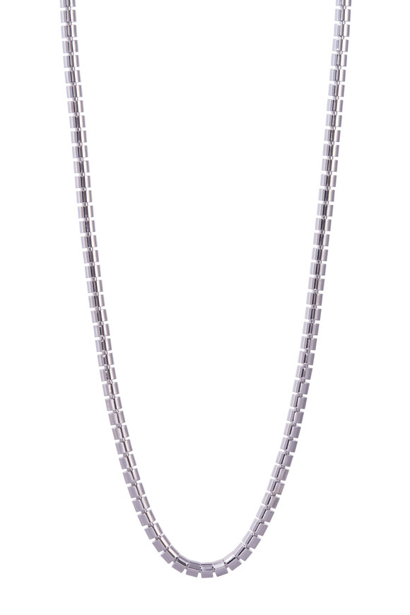 Sidney Garber 18k White Gold Narrow Ophelia Necklace