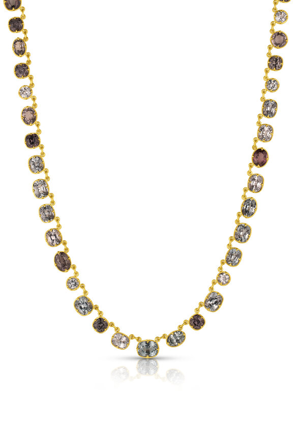 Leigh Maxwell 18k Yellow Gold Gemmy Riviere Necklace - view 1