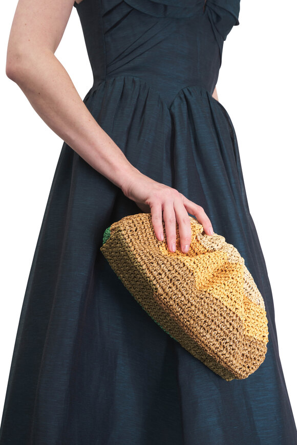 Maria La Rosa Layers Game Green Crochet Shoulder Bag - view 2