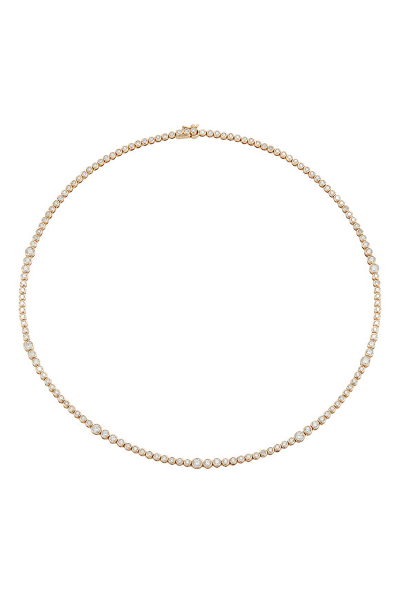 Ondyn 18k Yellow Gold Rainsun Tennis Necklace - view 1