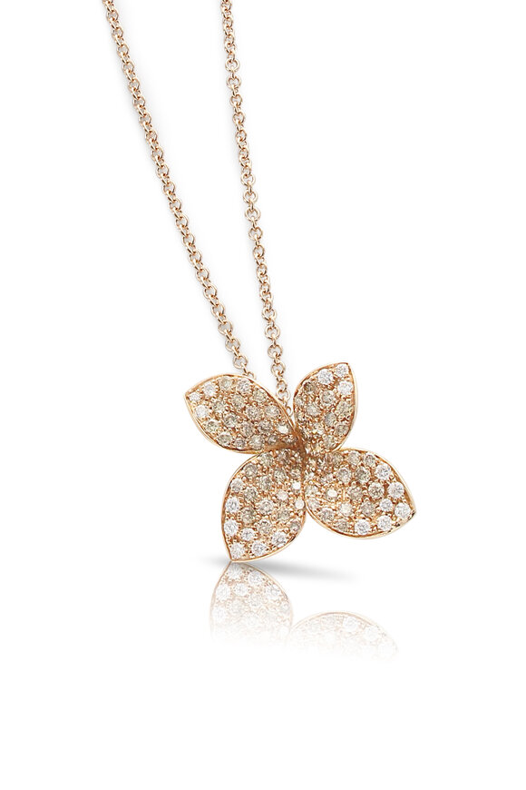 Pasquale Bruni Rose Gold Giardini Segreti Flower Necklace