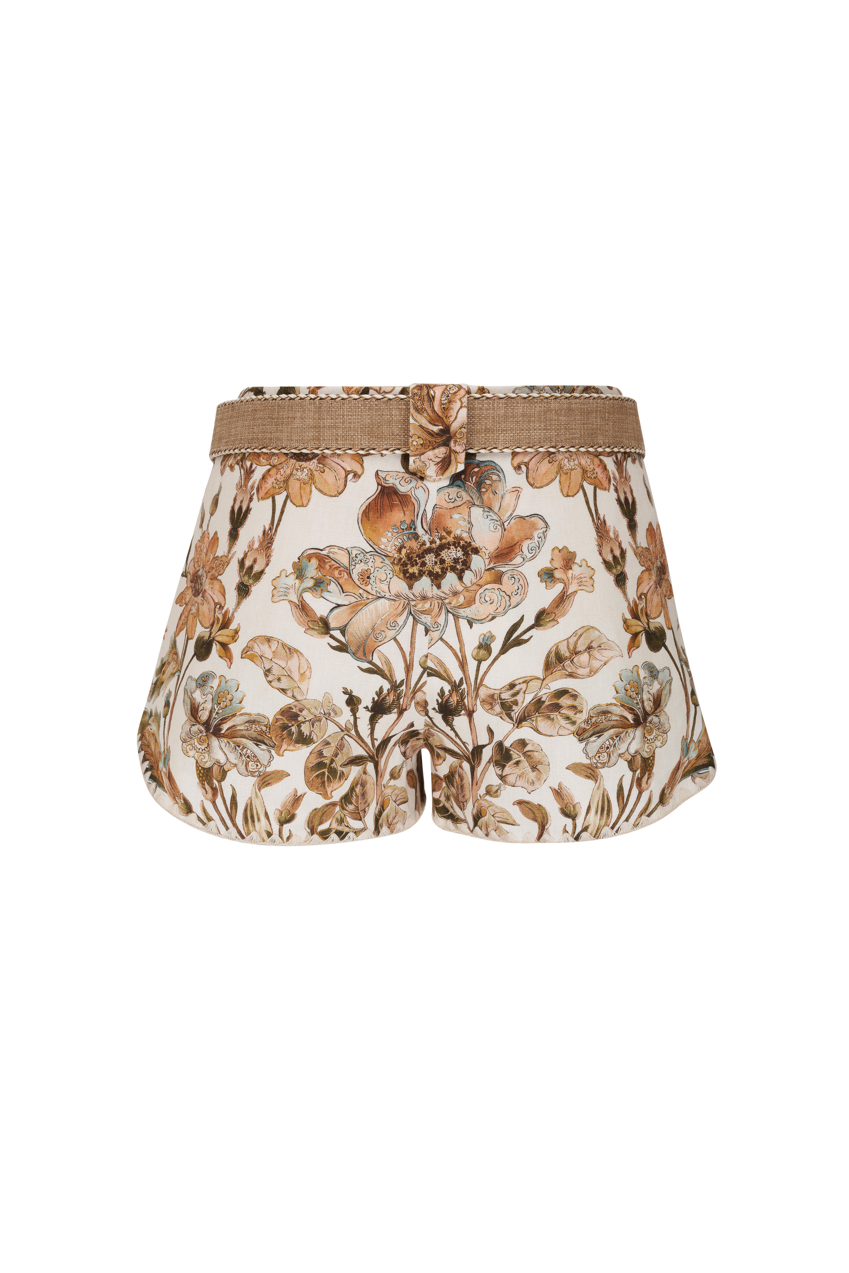 Zimmermann - Chintz Ivory Daisy Floral Mini Shorts