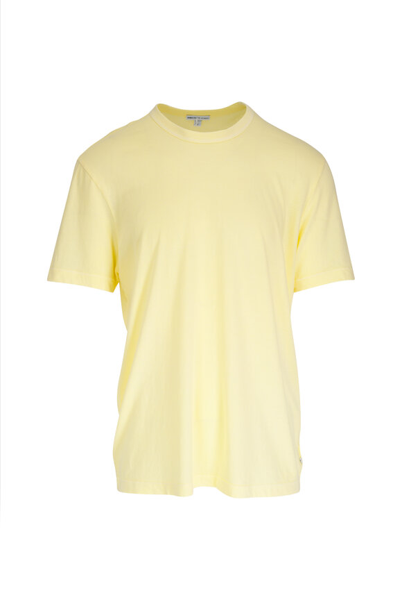 James Perse Oz Yellow Supima Cotton Crewneck T-Shirt 