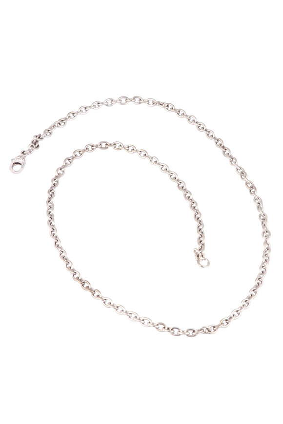 Sylva & Cie 18k White Gold Link Chain