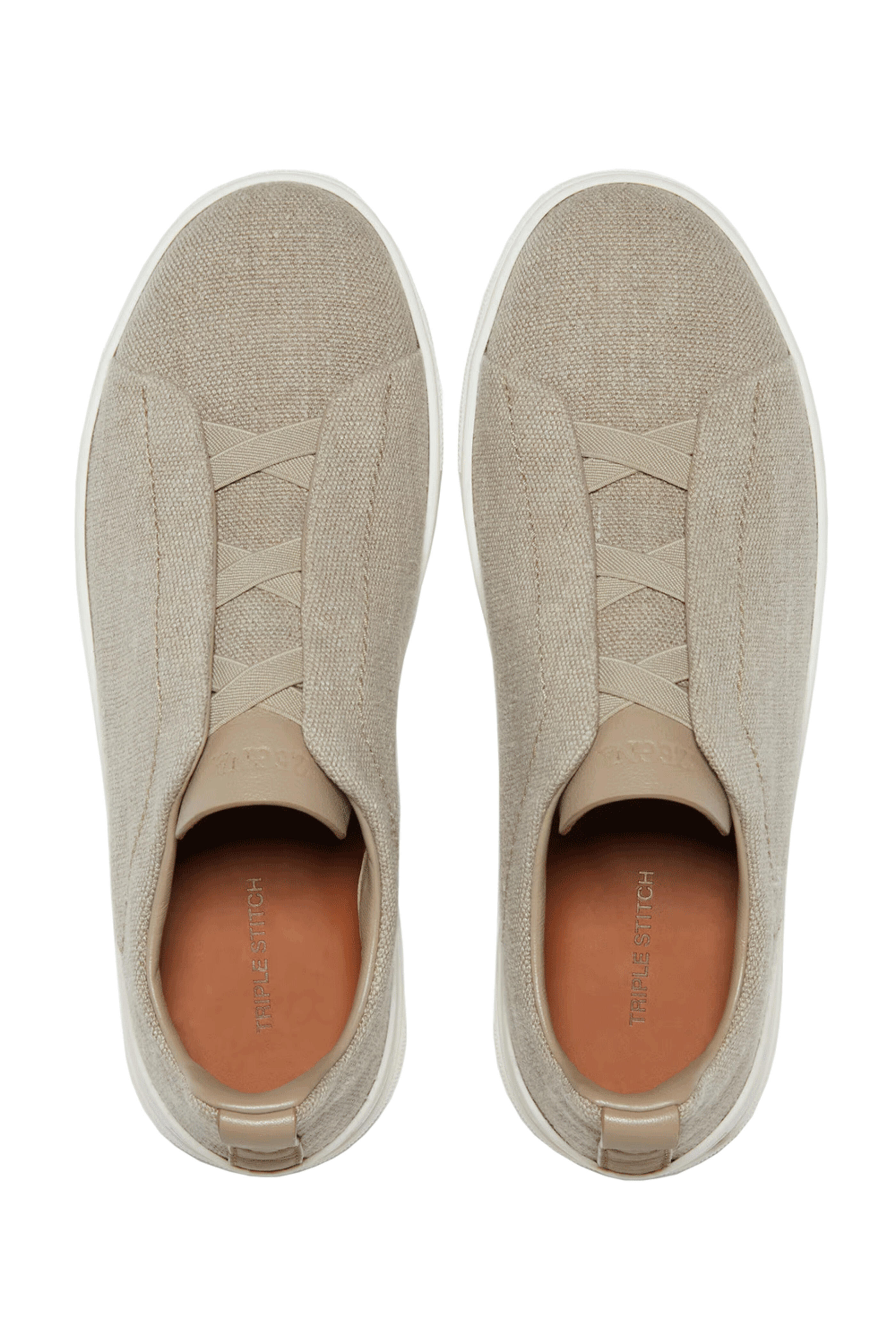 Zegna - Linen Triple Stitch Sneakers in Natural