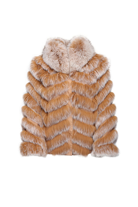 Diomi Silk Reversible Camel Bomber