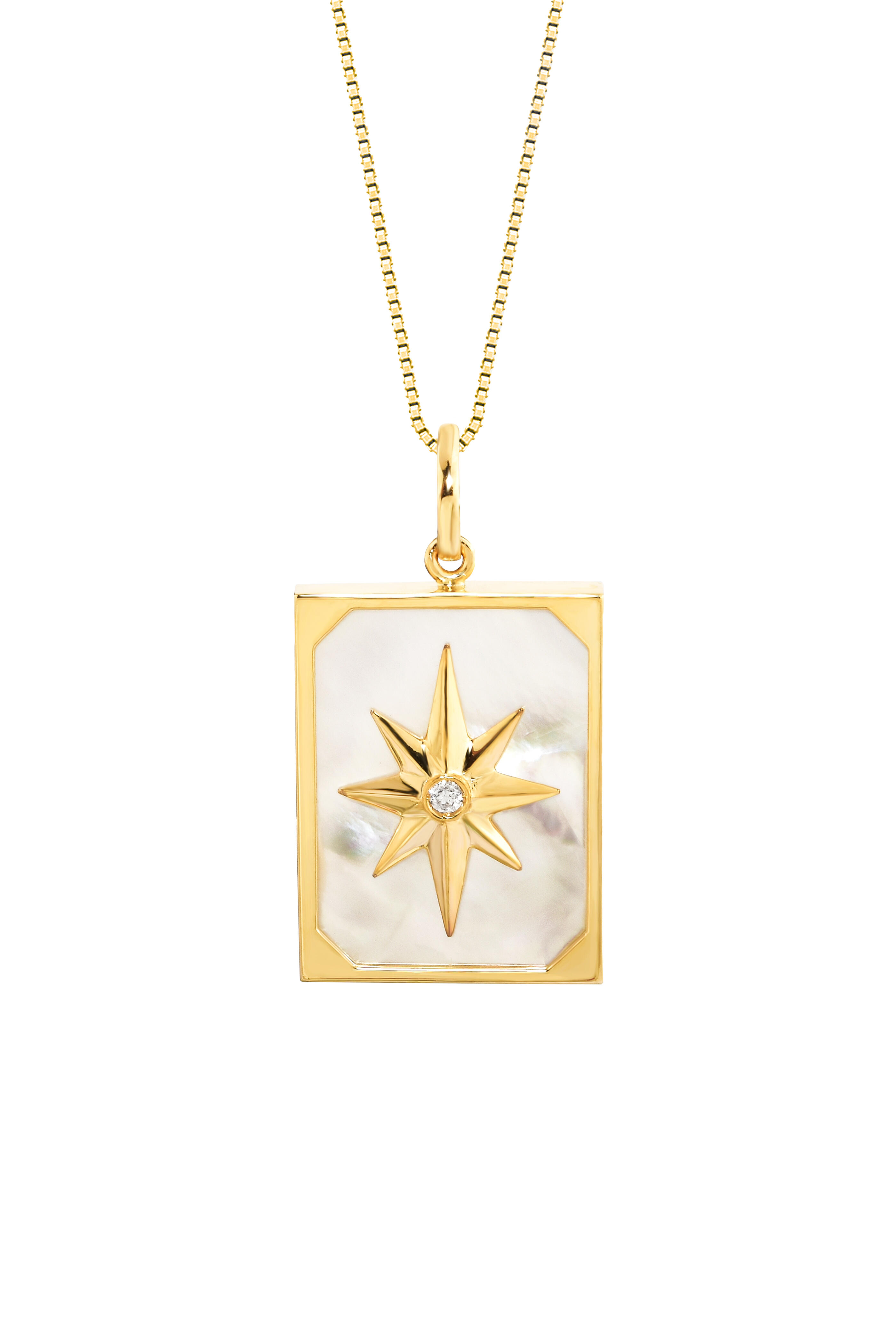 Carolina Neves - Diamond Star Pendant Necklace