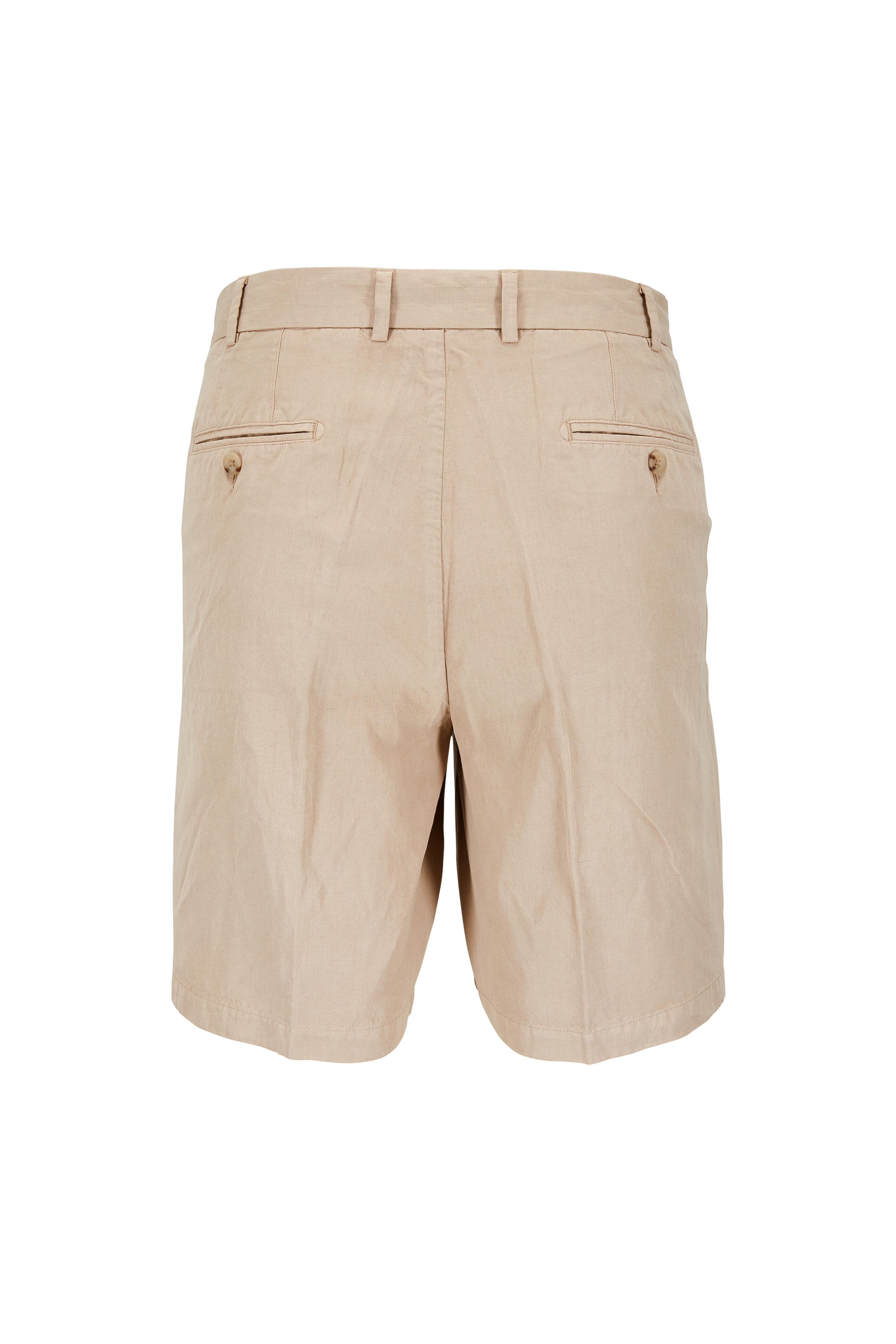 Peter Millar - Seaside Khaki Linen Blend Shorts
