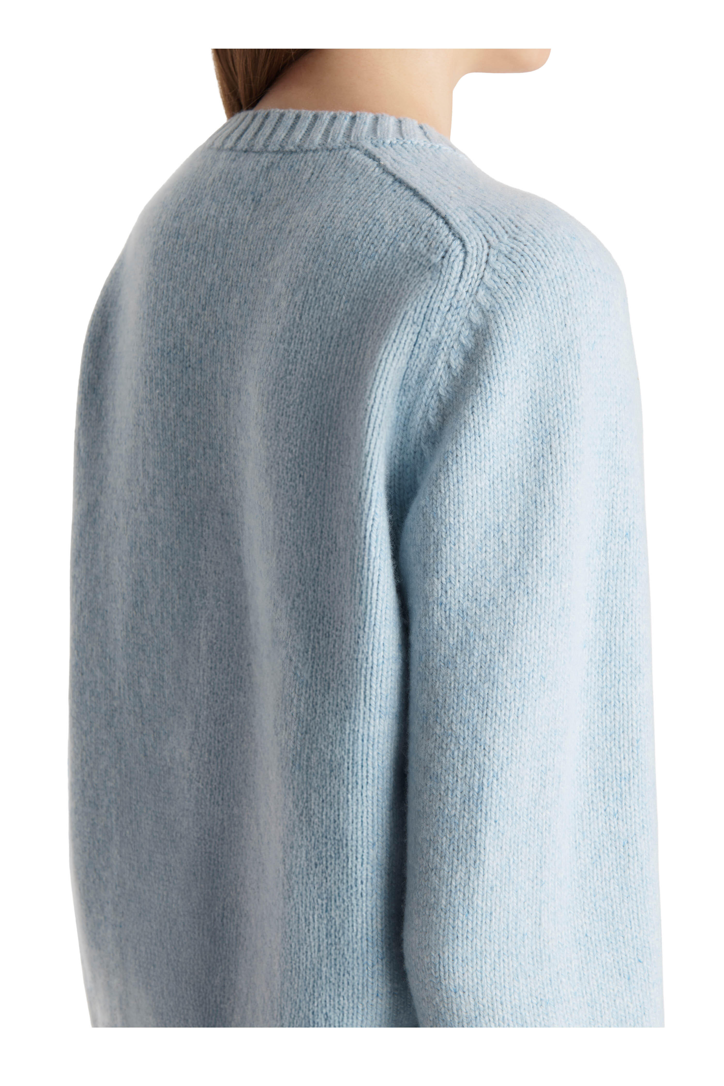 Khaite - Nera Atmosphere Crewneck Cashmere Sweater