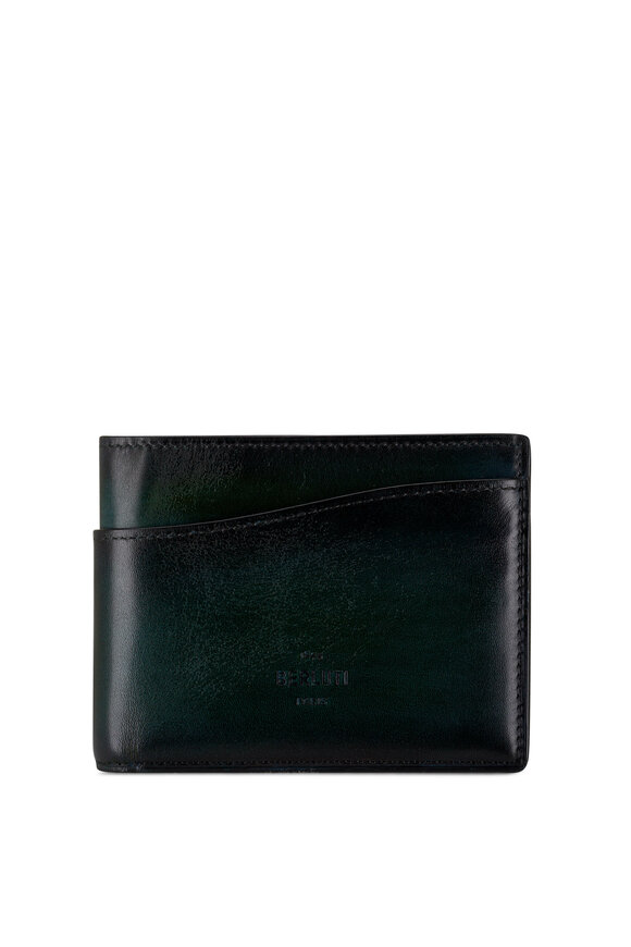 Berluti - Makore Slim Neo Beetle Green Leather Wallet