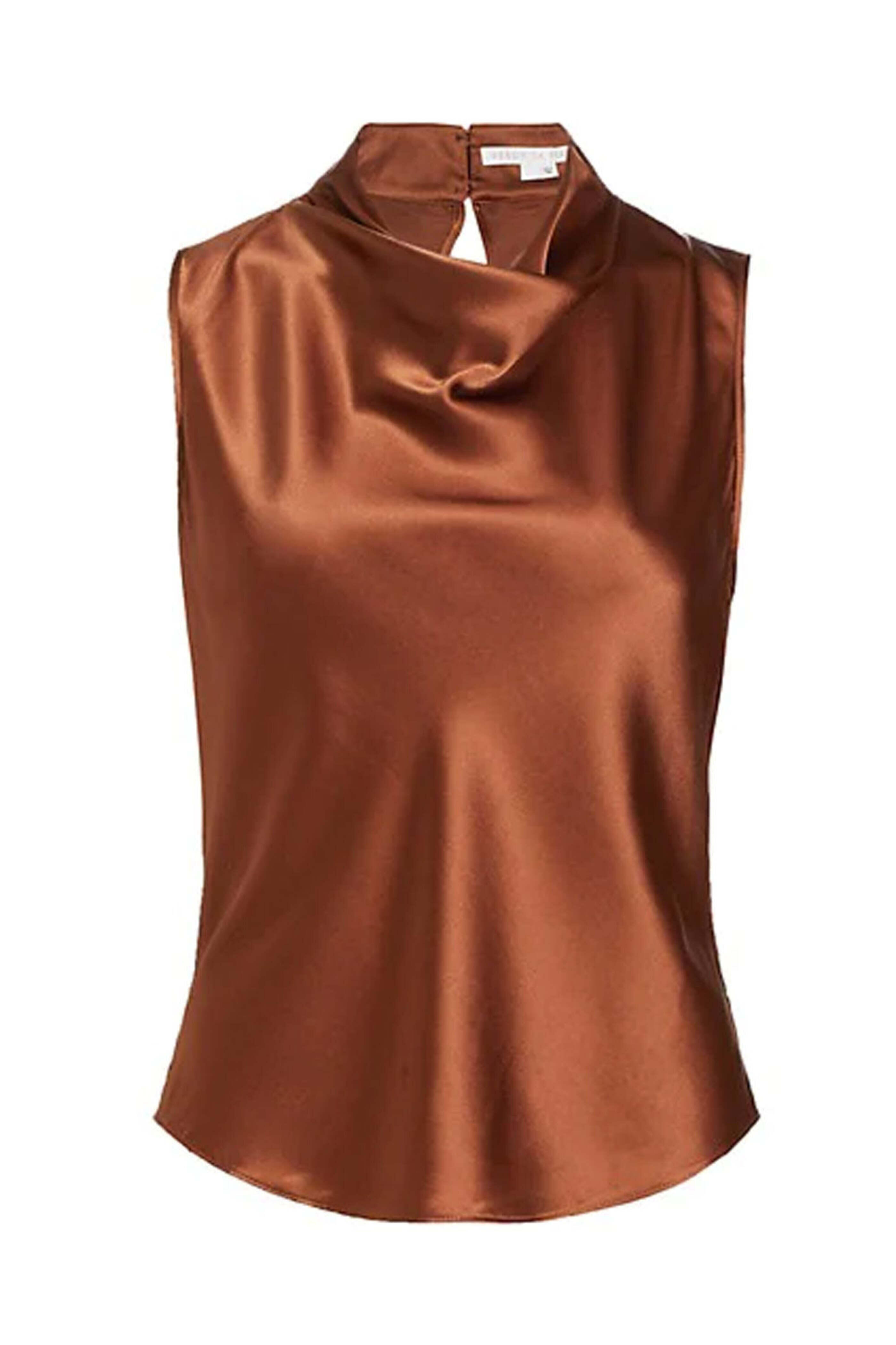 Veronica Beard - Cognac Satin Tam Top