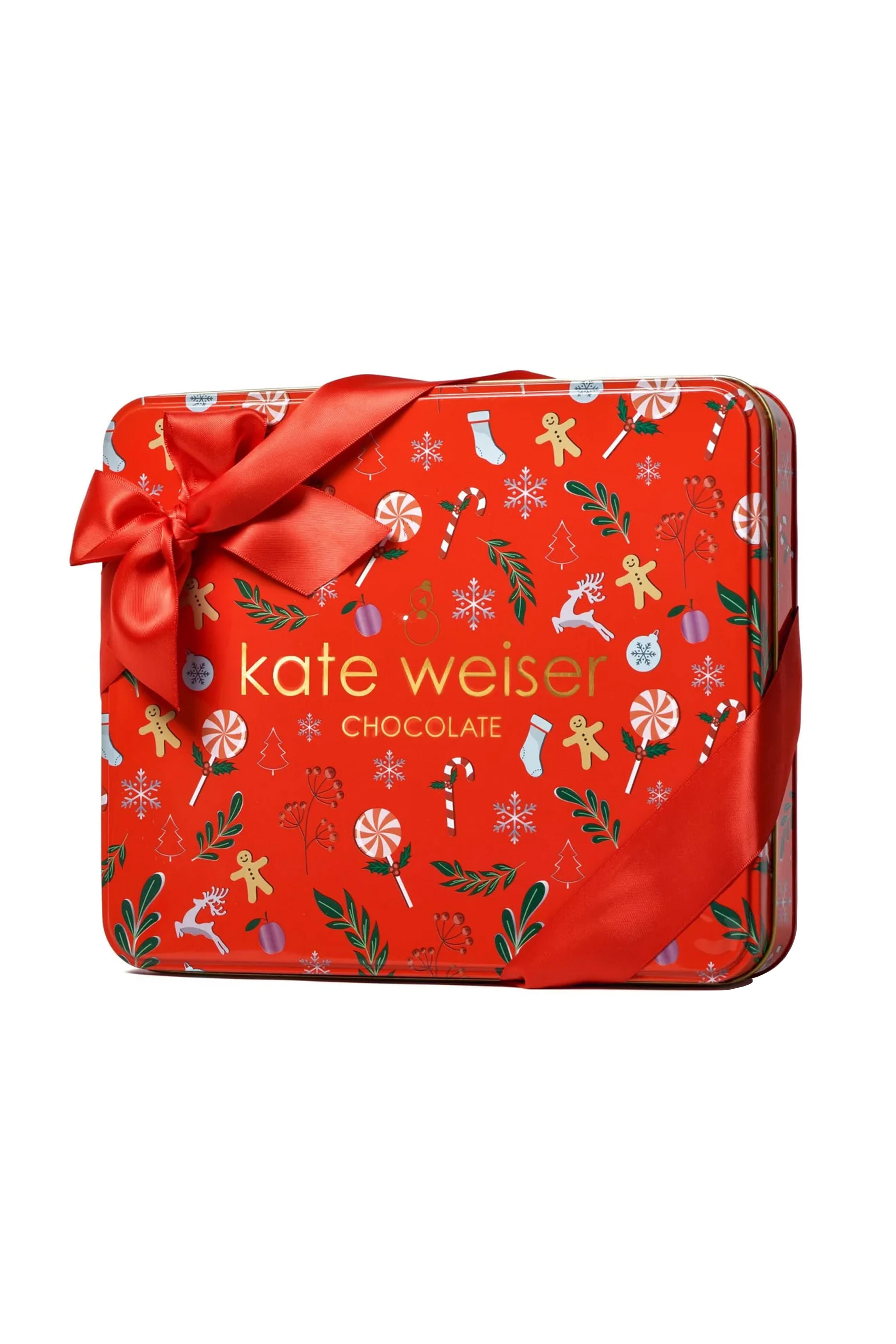 Kate Weiser Chocolate - 24 Piece Holiday Chocolate Gift Tin
