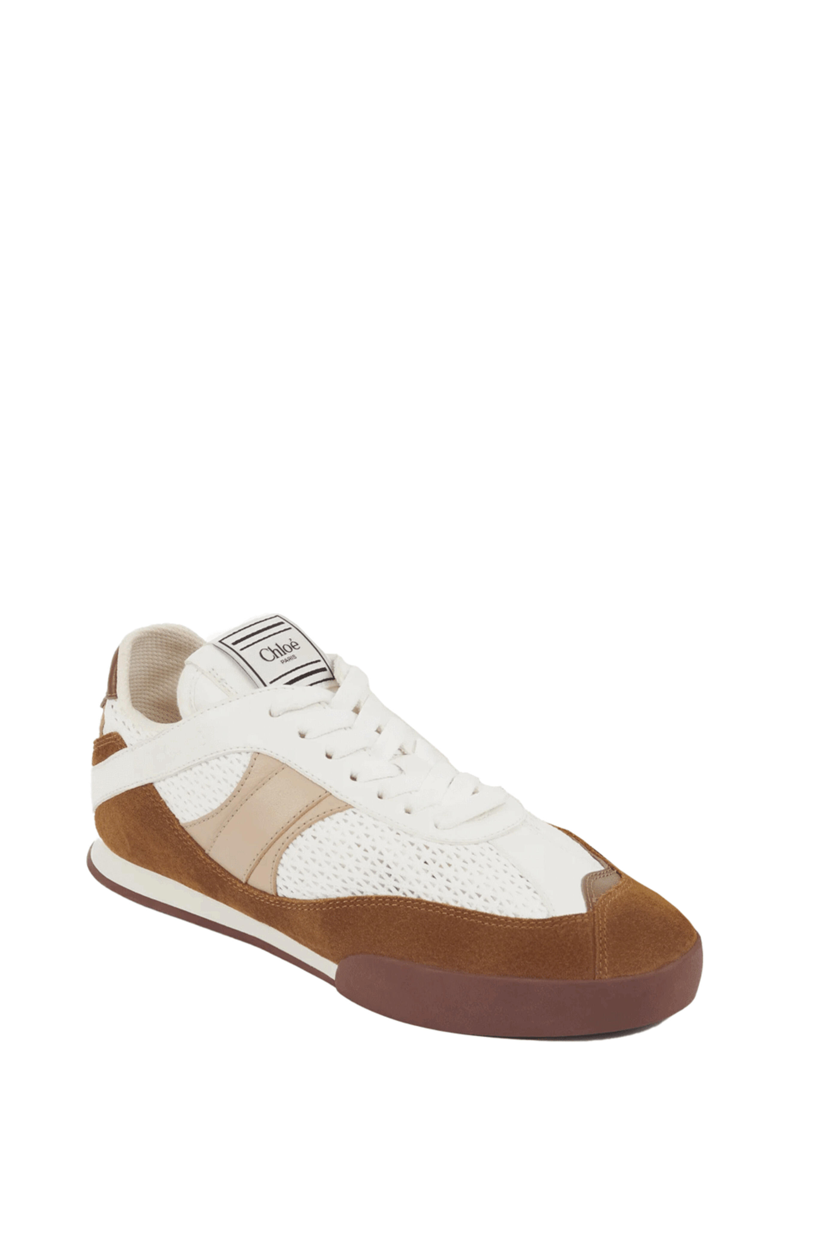 Chloé - Kick Sneakers in Natural Brown | Mitchell Stores