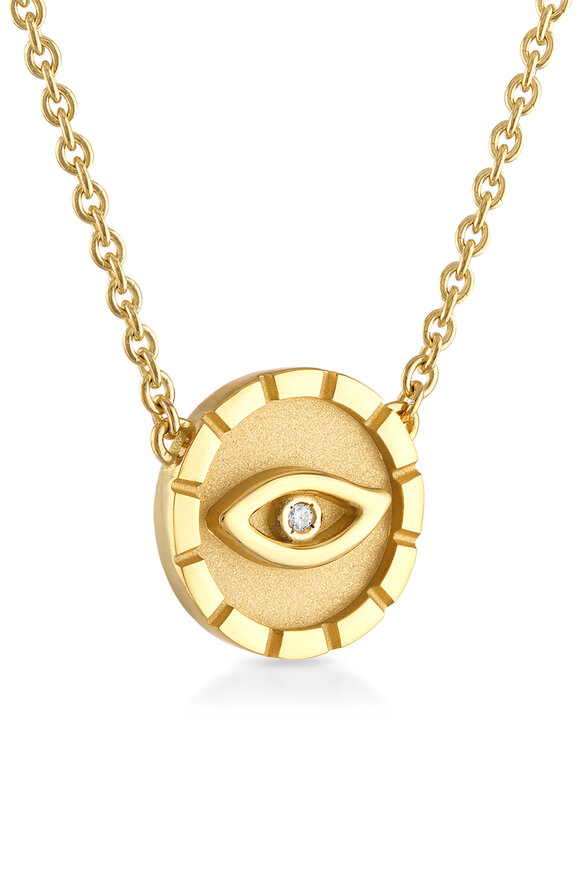 Pamela Zamore Protection 18K Yellow Gold Necklace 