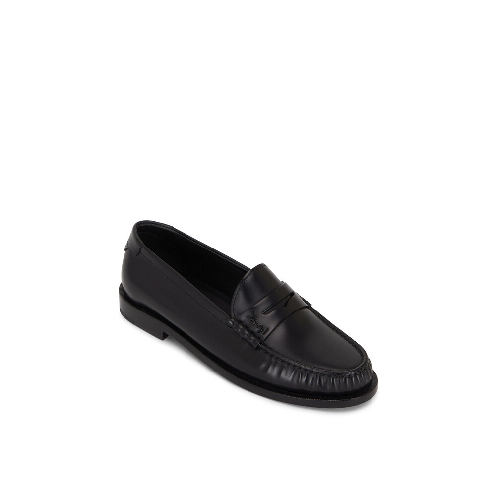 【関送込】SAINT LAURENT◆LEATHER FLATS Leather flats Saint Laurent Black size 42 EU in Leather