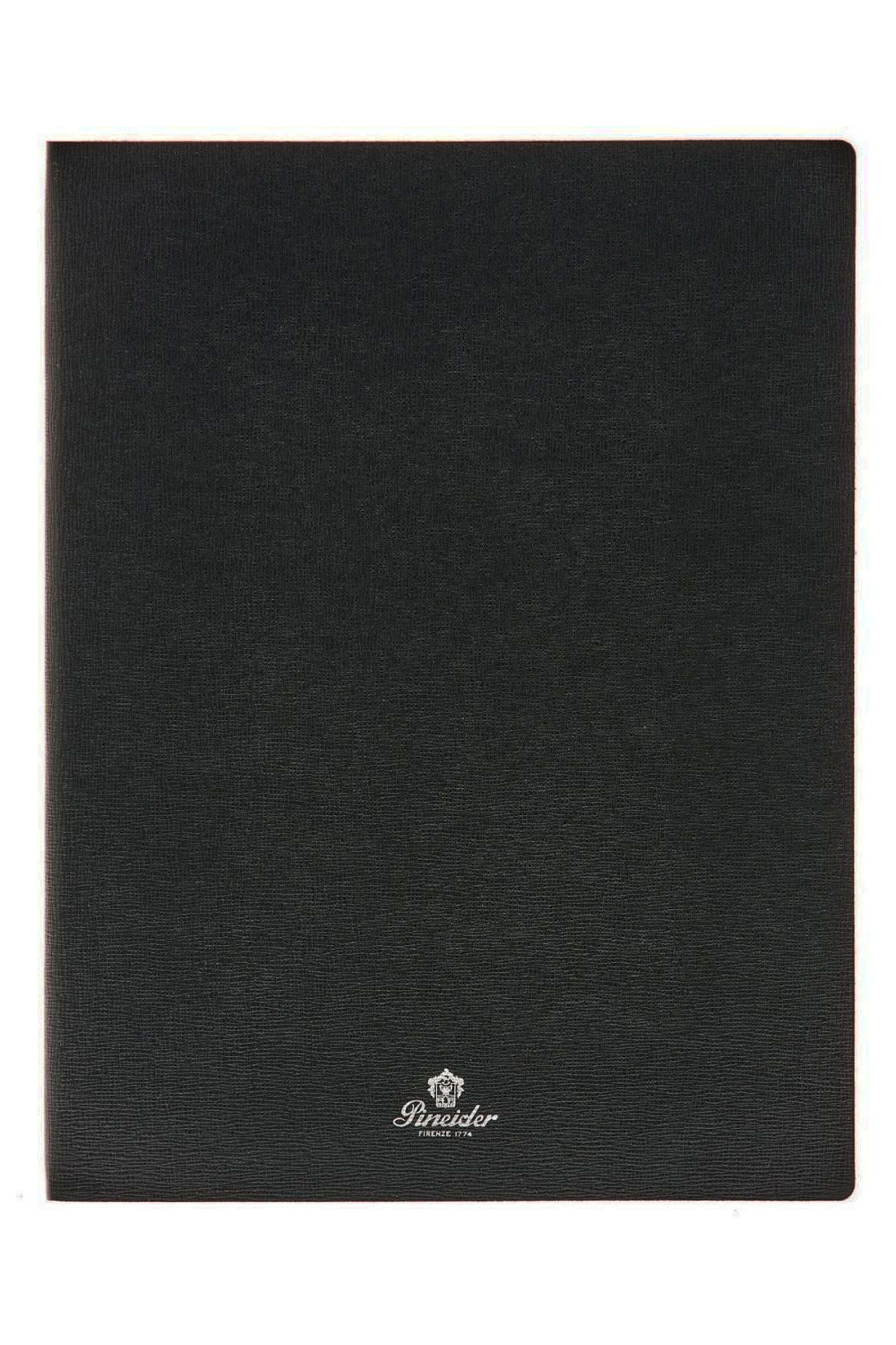 Pineider - Large Leather Milano Notebook in Black