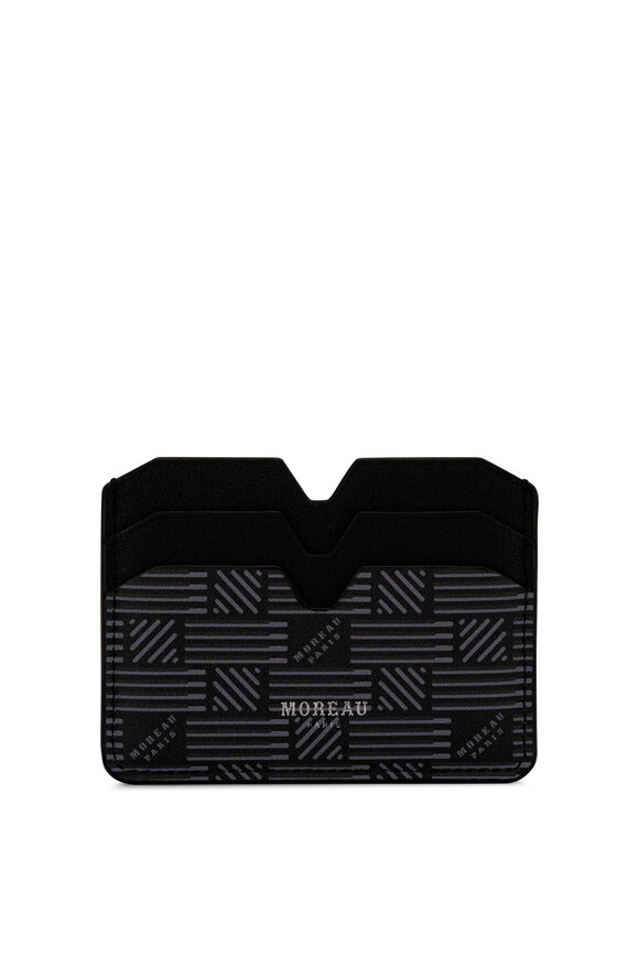 Moreau Paris - Black Leather Logo Card Case 