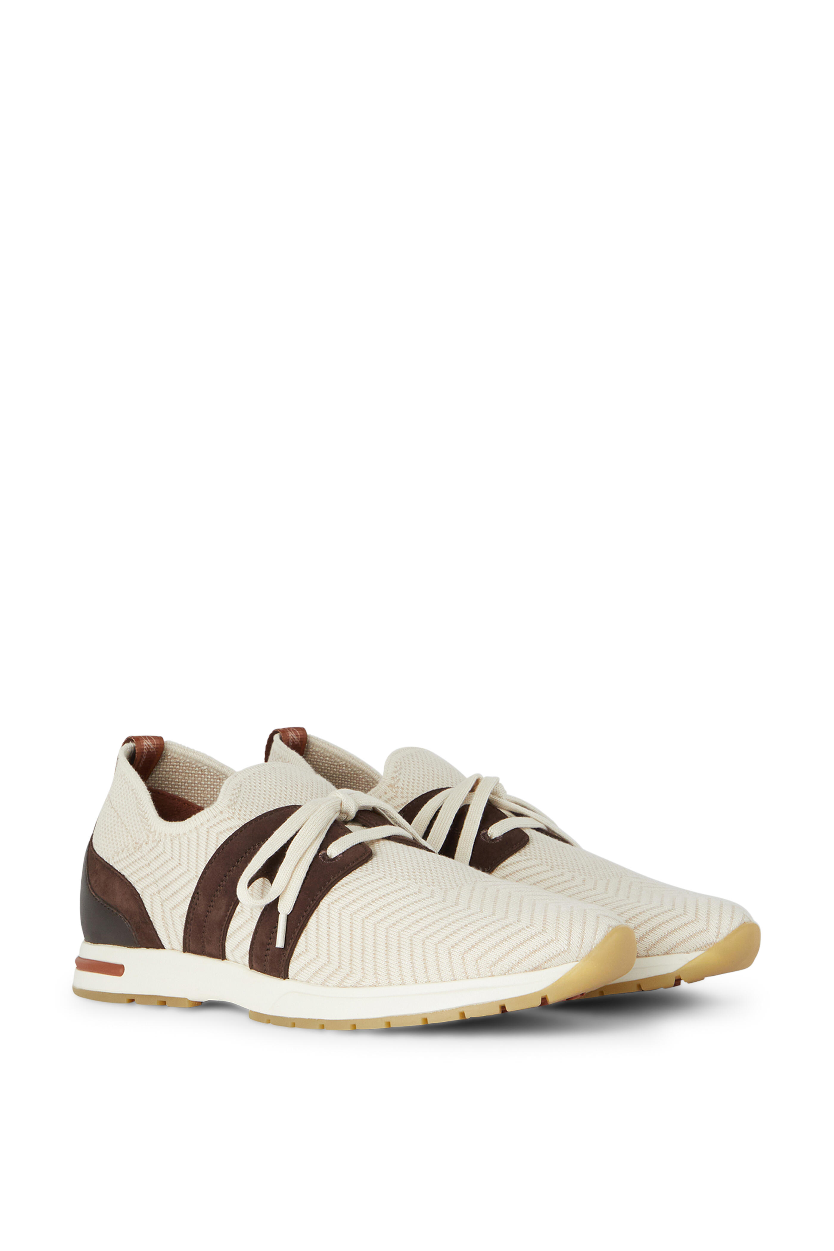 Loro Piana 360 LP フレキシーウォーク スニーカー ベージュ 360 LP Flexy Walk Sneaker Microfiber Beige Melange | Loro