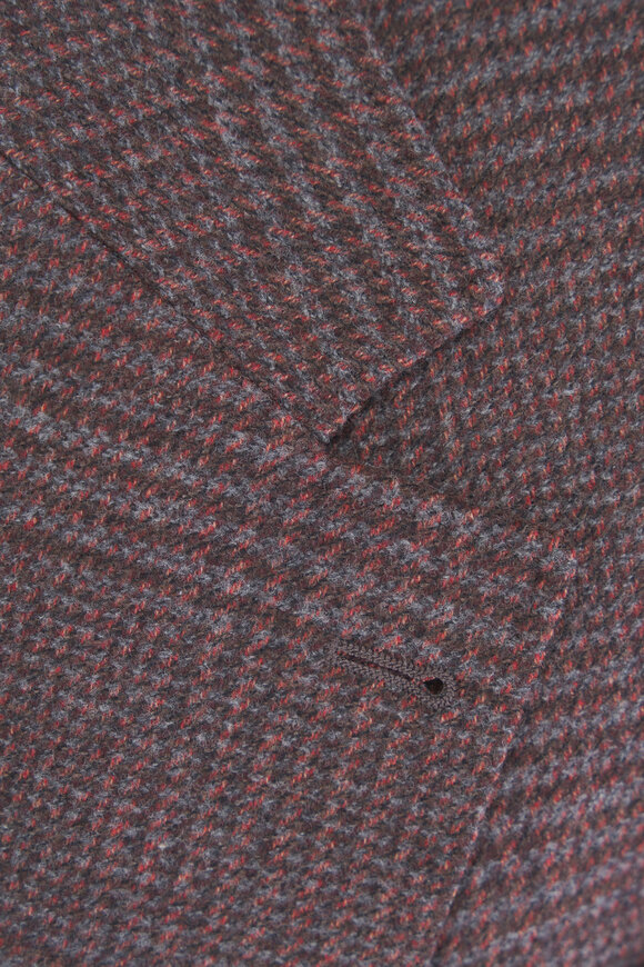 Brunello Cucinelli Brick Wool & Cashmere Sportcoat - view 4