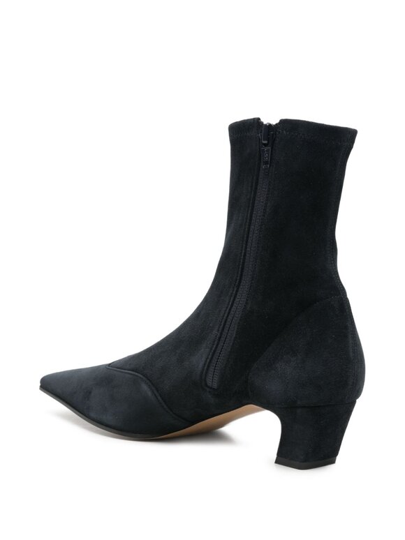 Khaite Nevada Midnight Stretch Suede Boot, 40mm - view 7