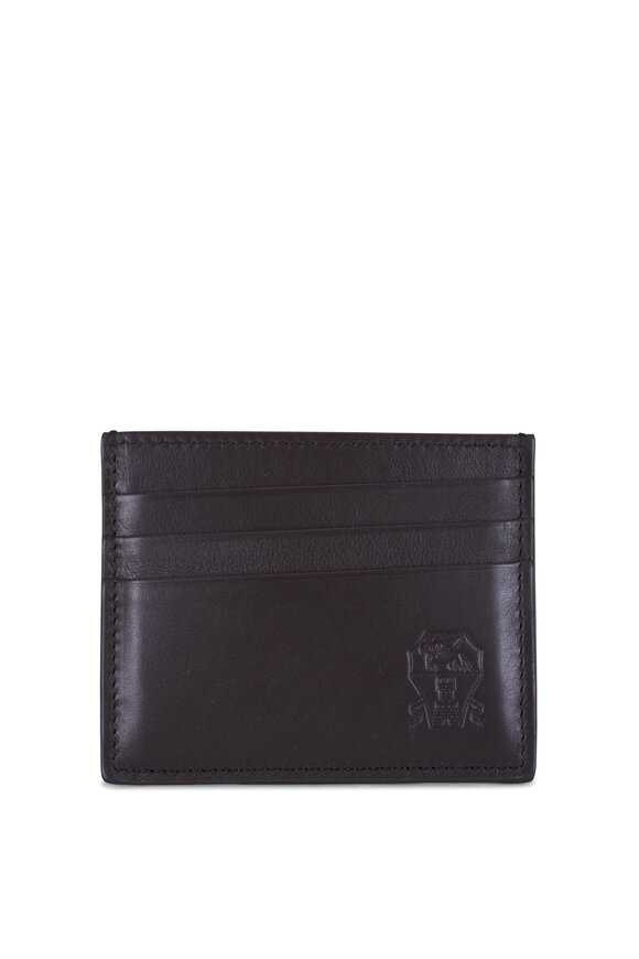 小物 dunhill money clip black Vintage Dunhill Men's Bi-Fold Wallet 6 Card Holder Black