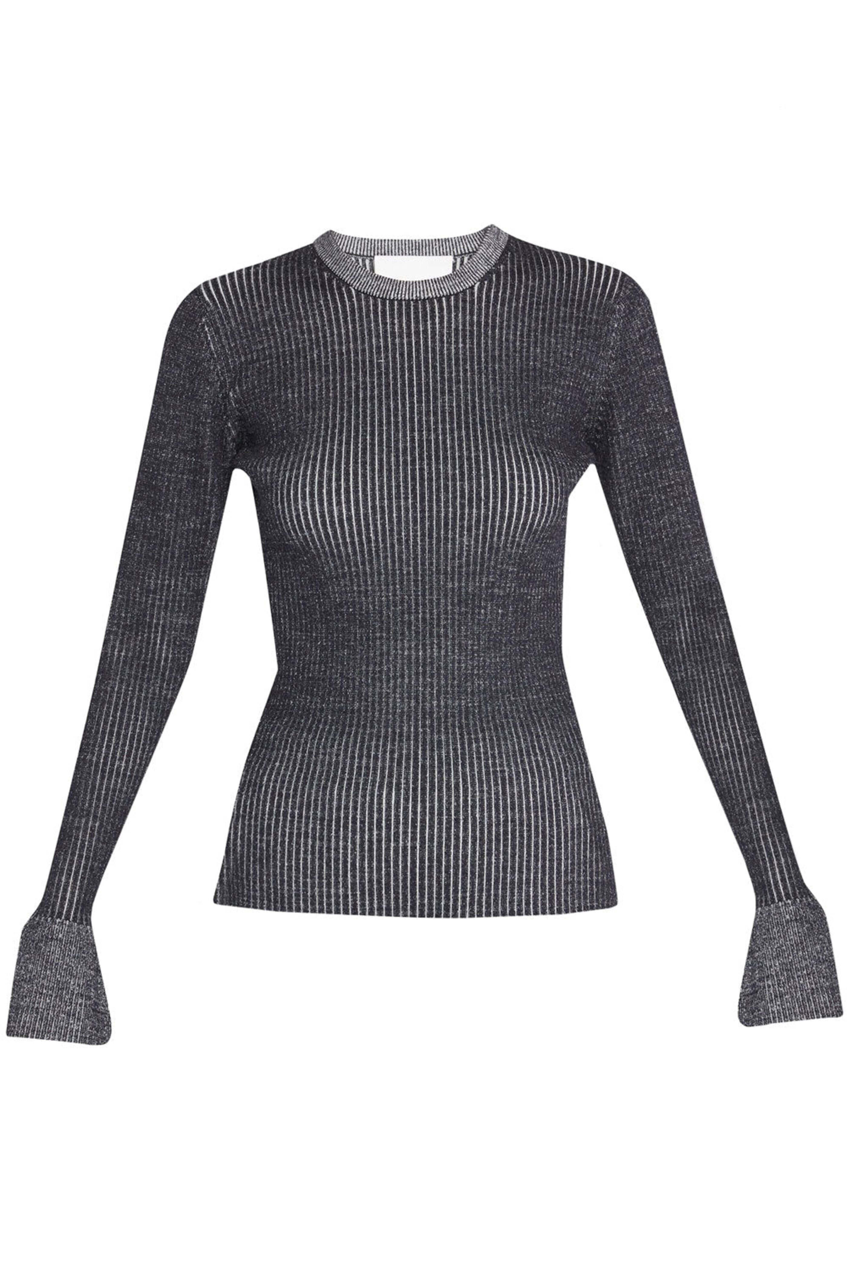 3.1 Phillip Lim - Eclipse Bicolor Rib Crewneck Top