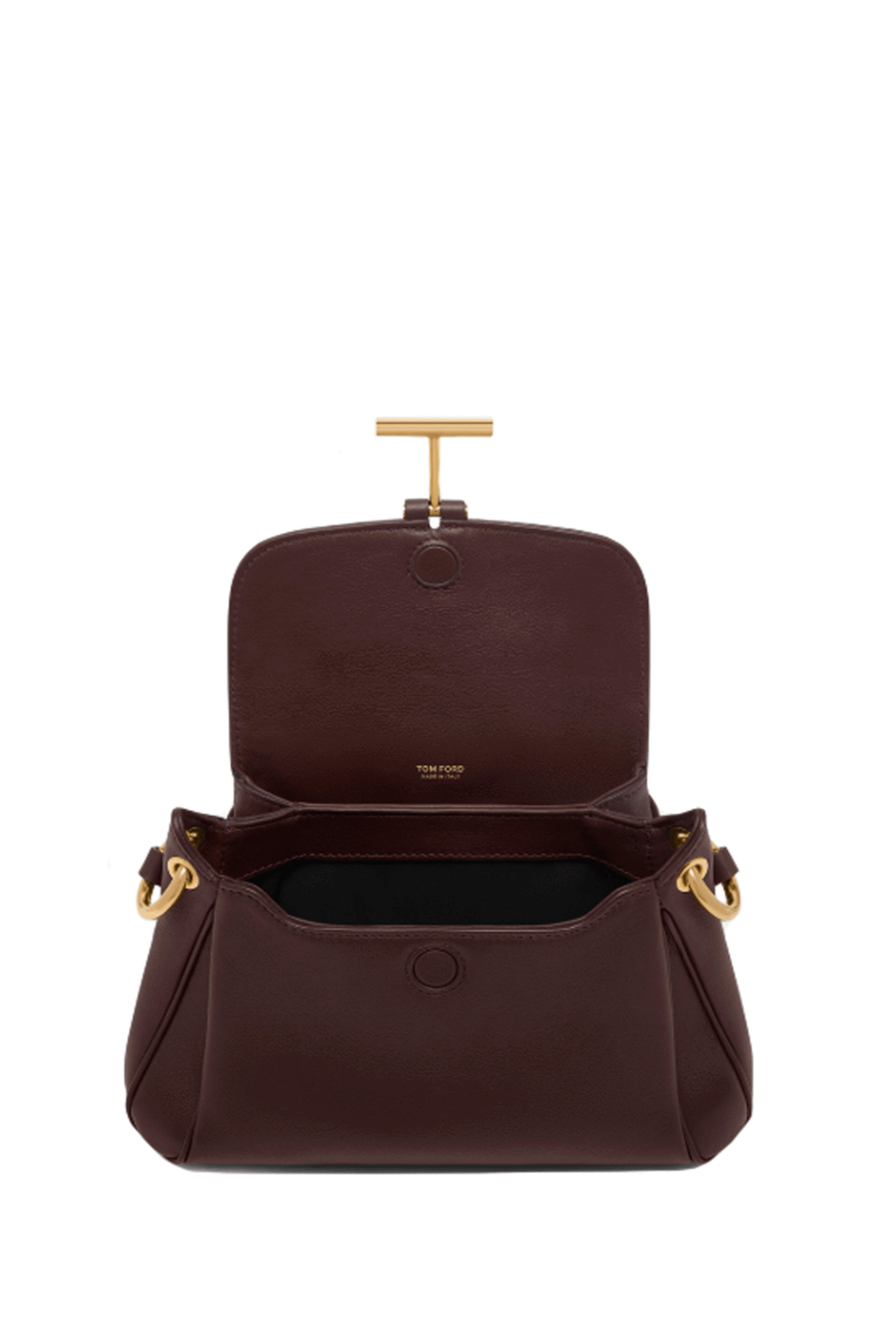 Tom Ford - Small Grain Leather Tara Shoulder Bag in Cocoa