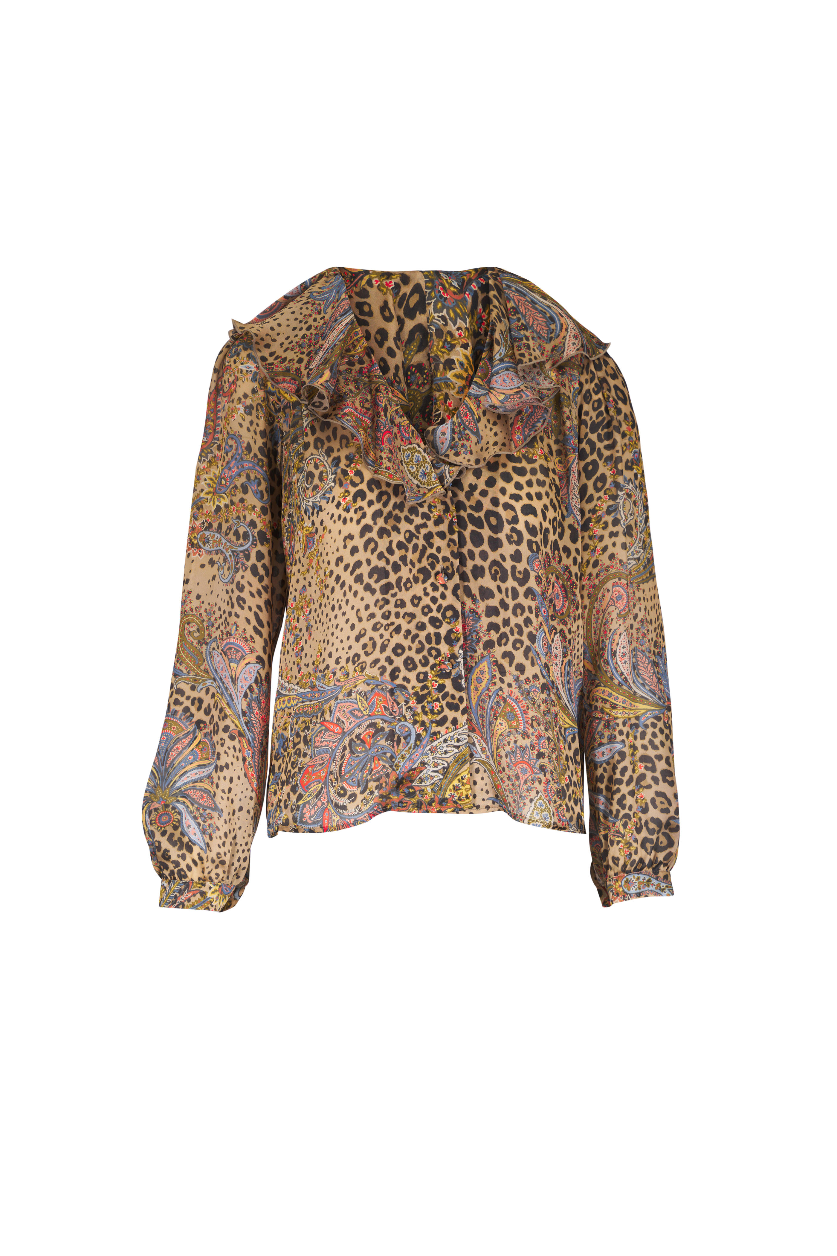 Etro - Dark Brown Animal Paisley Print Shirt