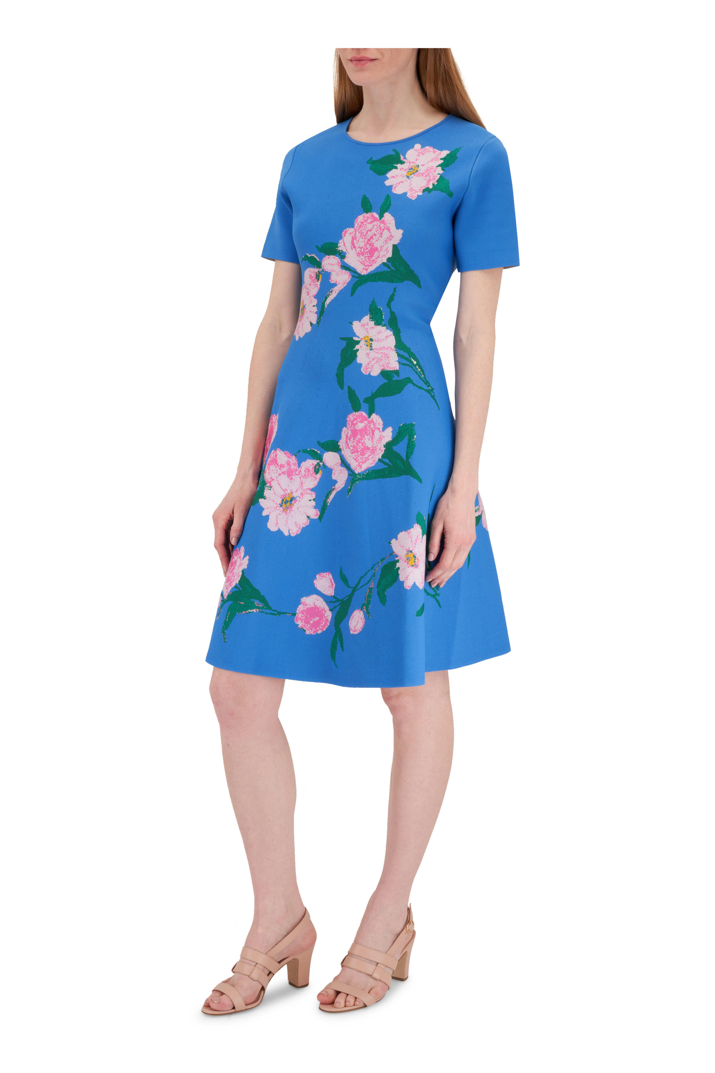 mame Jacquard Flower I-line Dress | tradexautomotive.com