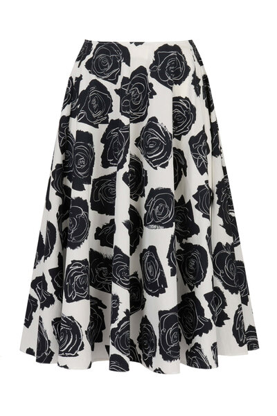 【送関込】MARNI☆マルニ Polyamide Midi Skirt Marni puffball-hem Midi Skirt | Blue | FARFETCH