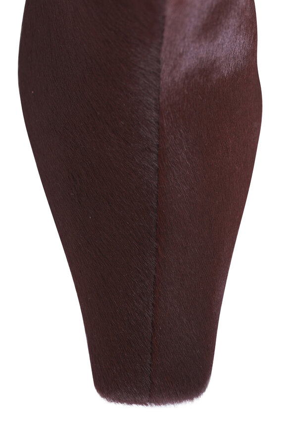 Khaite Ona Red Mahogany Ankle Boot, 55mm - view 4