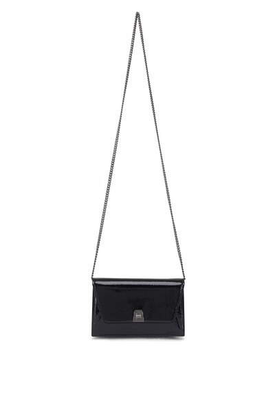 KHAITE F6023881200 関税送料込 Khaite - Elena Black Leather & Silver Studded Box Bag