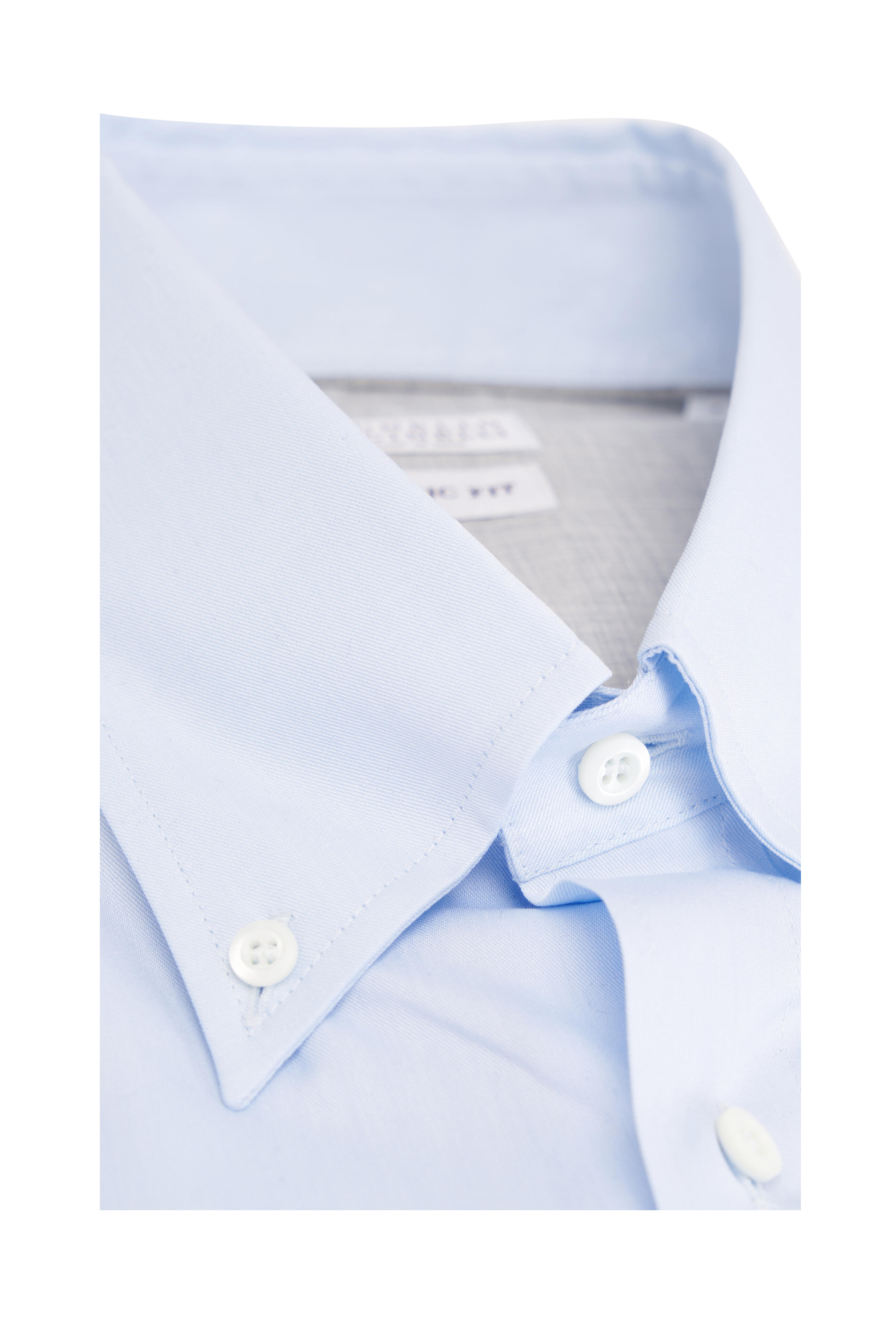 BRUNELLO CUCINELLI /ライトブルーポロシャツ Sサイズ Brunello Cucinelli - Blue Cotton Sport Shirt | Mitchell Stores
